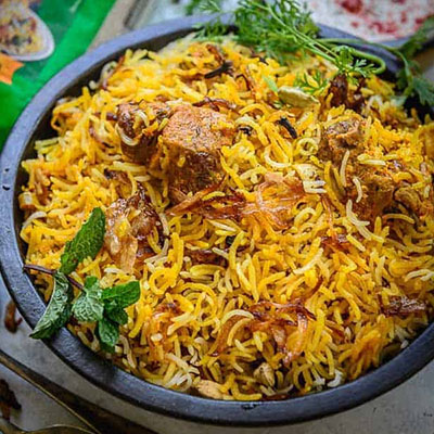 "Mutton Dum Biryani (Bay Leaf Restaurant) - Click here to View more details about this Product